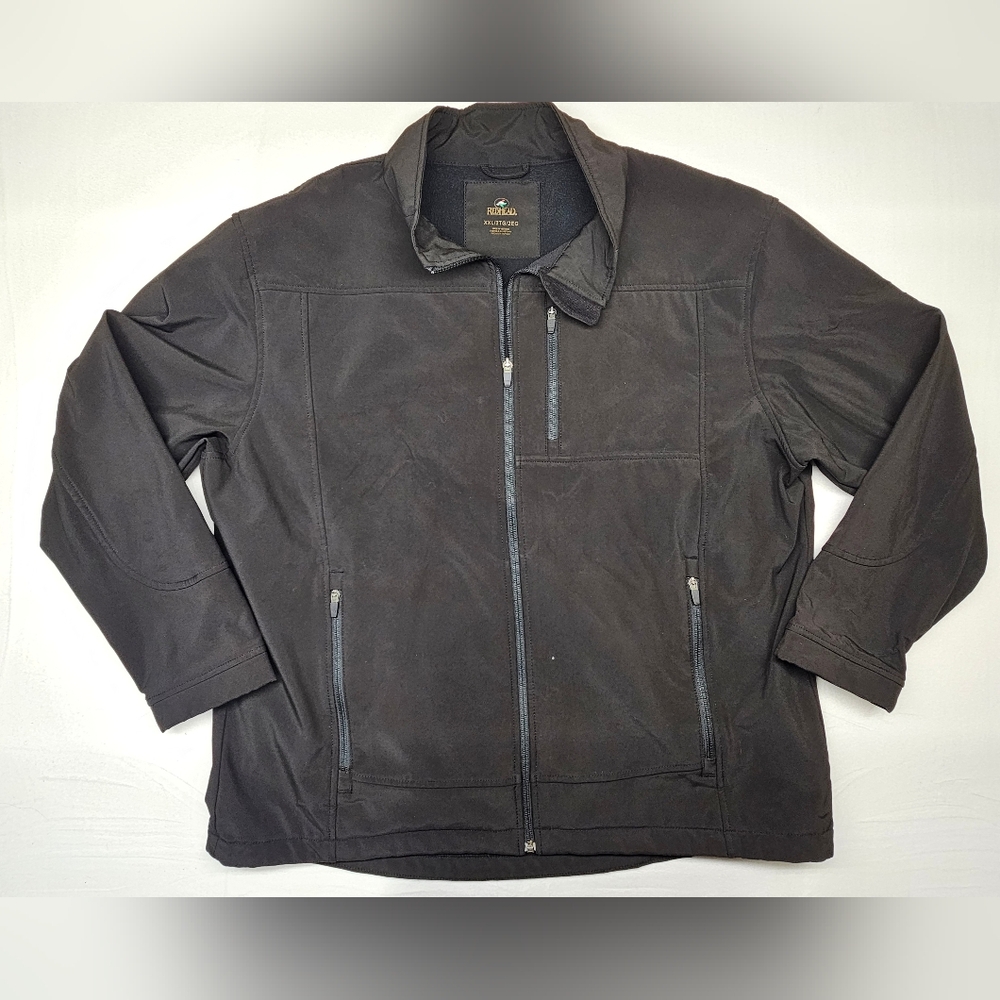 RedHead XXL Mens Black Full Zip Outdoor‎ Jacket Mock Neck Pockets